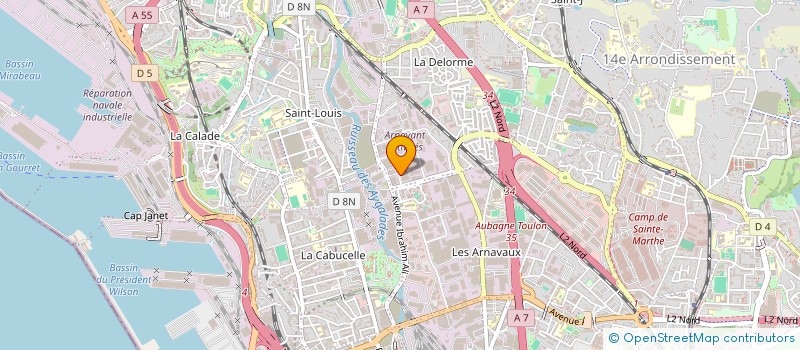 localisation de l'entreprise JAN RIOUFFREYT à MARSEILLE