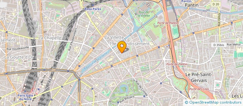 localisation de l'entreprise JANA 2020  PARIS