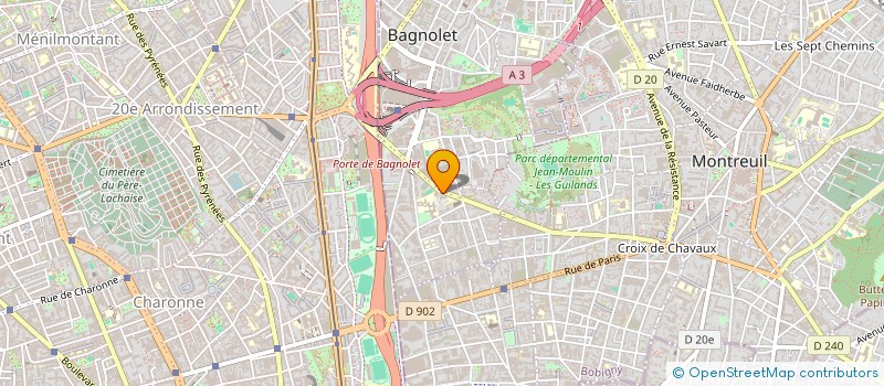 localisation de l'entreprise JANA à BAGNOLET