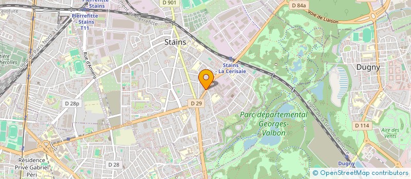 localisation de l'entreprise JANA à STAINS