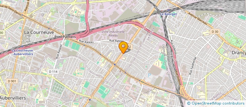 localisation de l'entreprise JANA à LA COURNEUVE