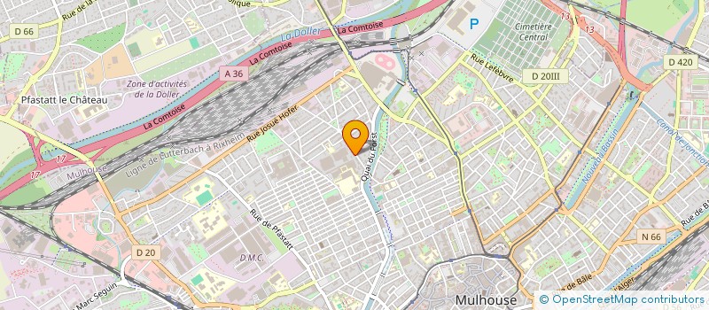 localisation de l'entreprise JANA  MULHOUSE