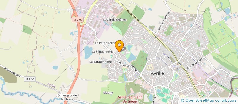 localisation de l'entreprise JANA FINANCES  AVRILLE