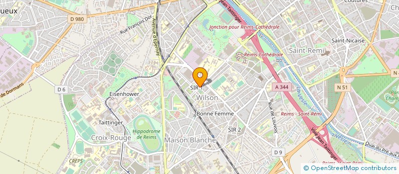 localisation de l'entreprise JANA PRODUCTION  REIMS