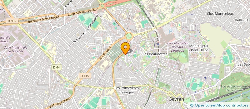 localisation de l'entreprise JANA TRANSPORT à SEVRAN