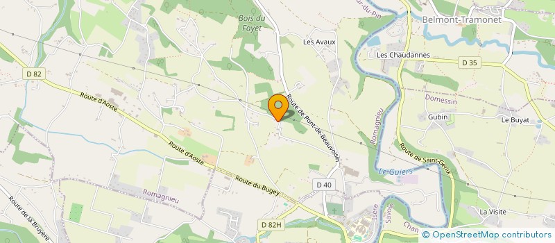 localisation de l'entreprise JANAL CHAMBERY à ROMAGNIEU