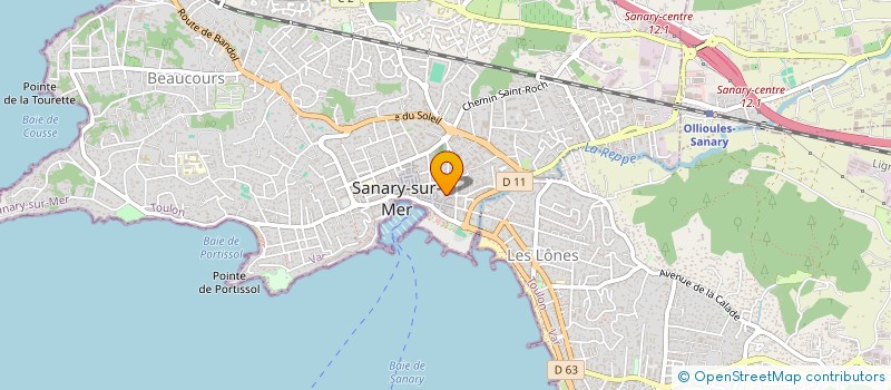 localisation de l'entreprise JANALBRI à SANARY-SUR-MER