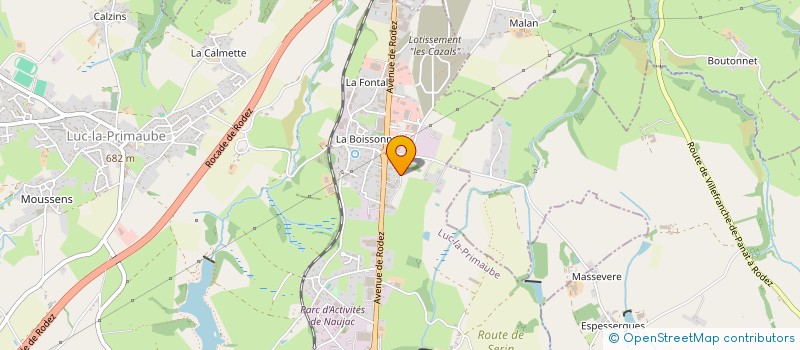 localisation de l'entreprise JANCZAREK.R à LUC-LA-PRIMAUBE