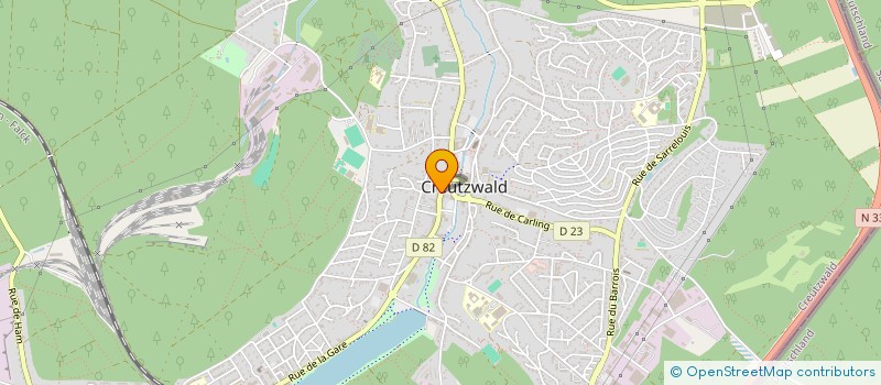localisation de l'entreprise JANE à CREUTZWALD
