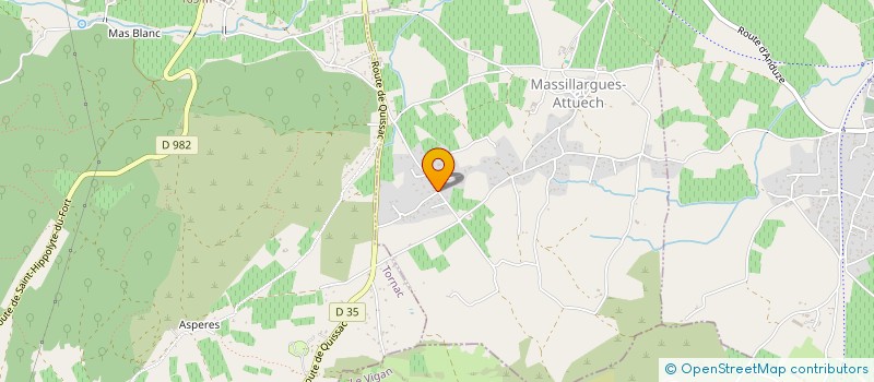 localisation de l'entreprise JANE VALLS & ASSOCIES  MASSILLARGUES-ATTUECH