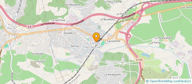 localisation de l'entreprise JANEA à LE CANNET-DES-MAURES