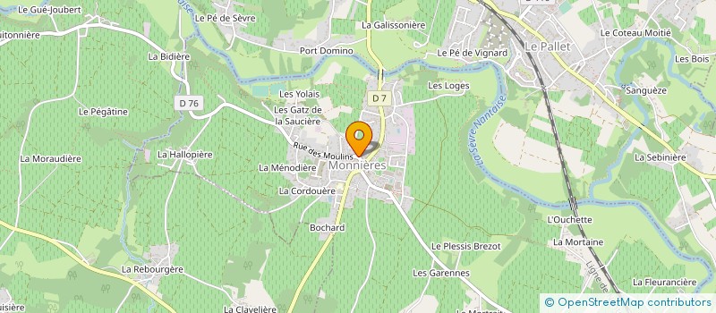 localisation de l'entreprise JANEAU AURELIEN à MONNIERES