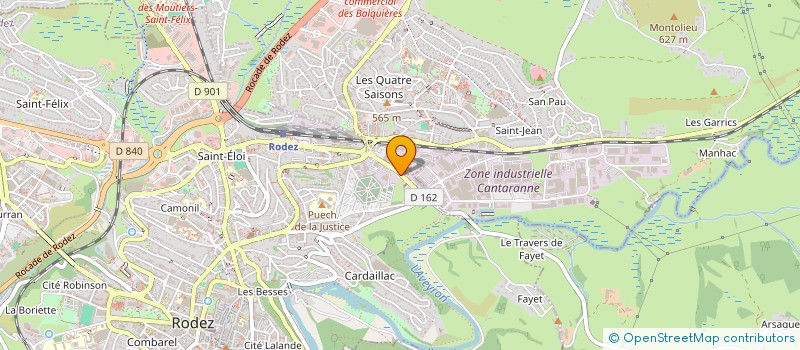 localisation de l'entreprise JANELI à RODEZ
