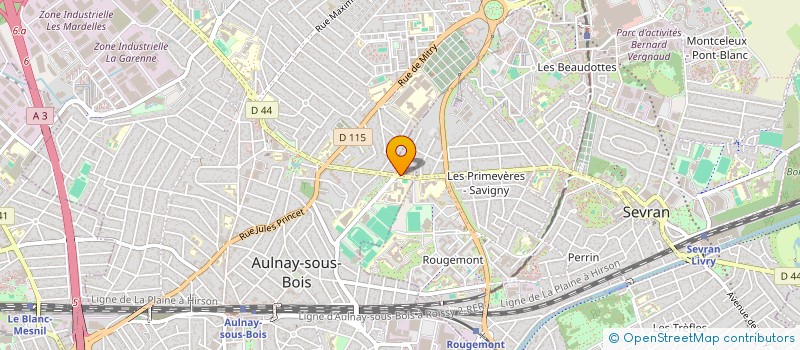 localisation de l'entreprise JANELT AIDE ET SOINS A DOMICILE ( JANELT ) à AULNAY-SOUS-BOIS