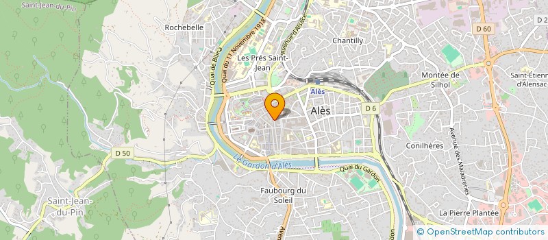 localisation de l'entreprise JANELY  ALES