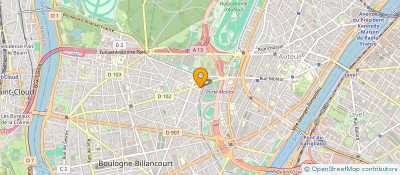 localisation de l'entreprise JANEPA 2013 à BOULOGNE-BILLANCOURT
