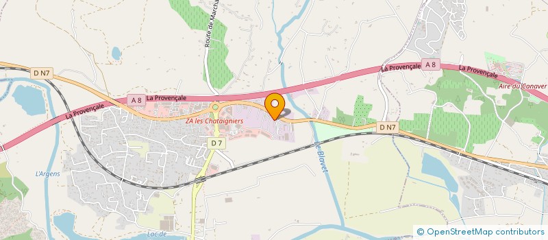 localisation de l'entreprise JANER ASSOCIES  ROQUEBRUNE-SUR-ARGENS