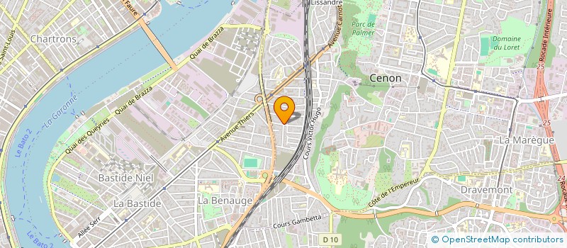 localisation de l'entreprise JANET  CENON