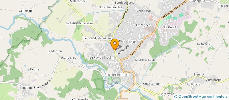 localisation de l'entreprise JANET SARL à ROCHECHOUART