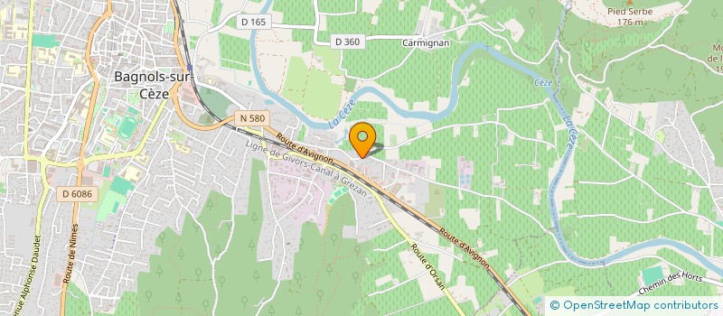 localisation de l'entreprise JANI-BSM  BAGNOLS-SUR-CEZE