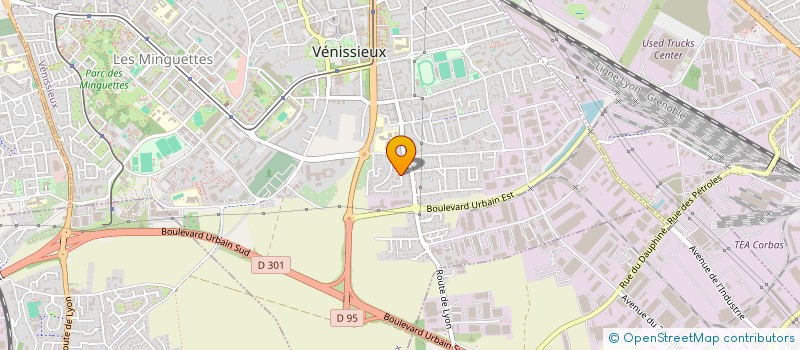 localisation de l'entreprise JANICAUD COUTIER  VENISSIEUX