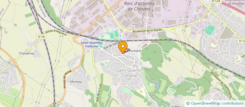 localisation de l'entreprise JANIER TRAITEMENT DES BOIS  SAINT-QUENTIN-FALLAVIER