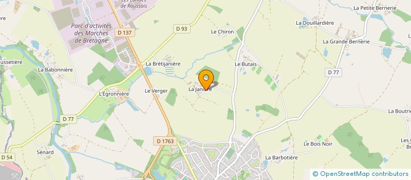 localisation de l'entreprise JANIERE ENERGIES à MONTAIGU-VENDEE