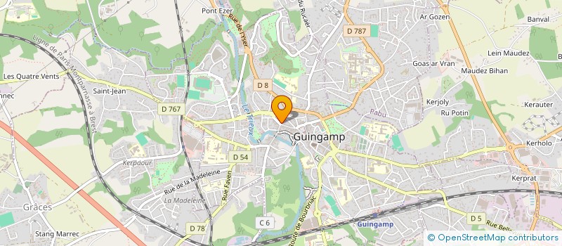 localisation de l'entreprise JANIES à GUINGAMP