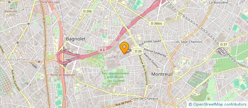 localisation de l'entreprise JANIS à MONTREUIL