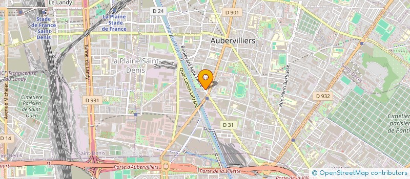 localisation de l'entreprise JANIX  AUBERVILLIERS