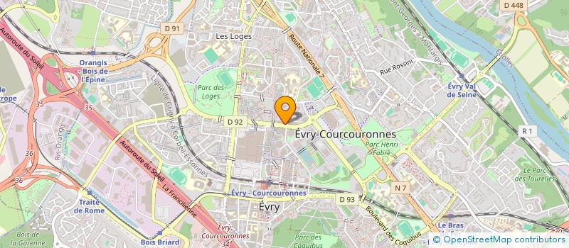 localisation de l'entreprise JANKY&ASSOCIES  EVRY-COURCOURONNES