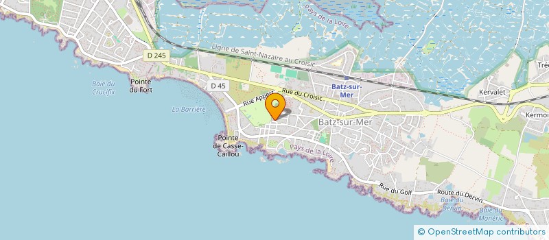 localisation de l'entreprise JANLY  BATZ-SUR-MER