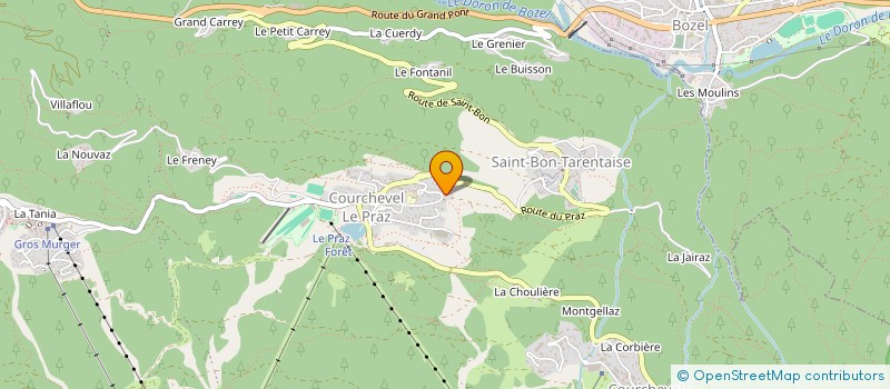 localisation de l'entreprise JANN INVEST à COURCHEVEL