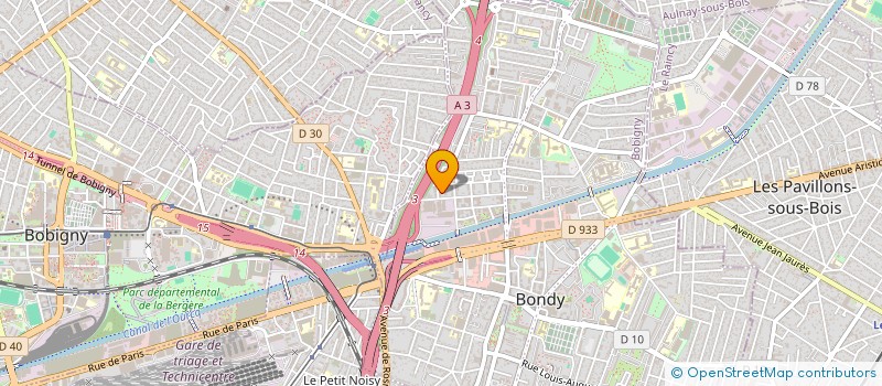 localisation de l'entreprise JANNA  BONDY