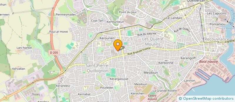 localisation de l'entreprise JANNAC  BREST