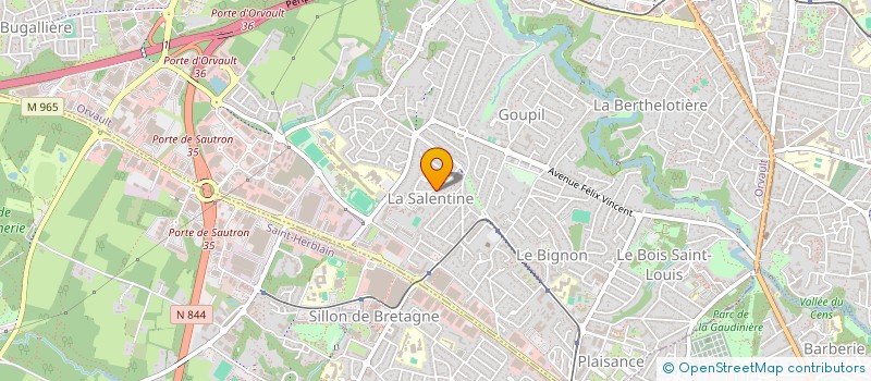 localisation de l'entreprise JANNALLARD à ORVAULT