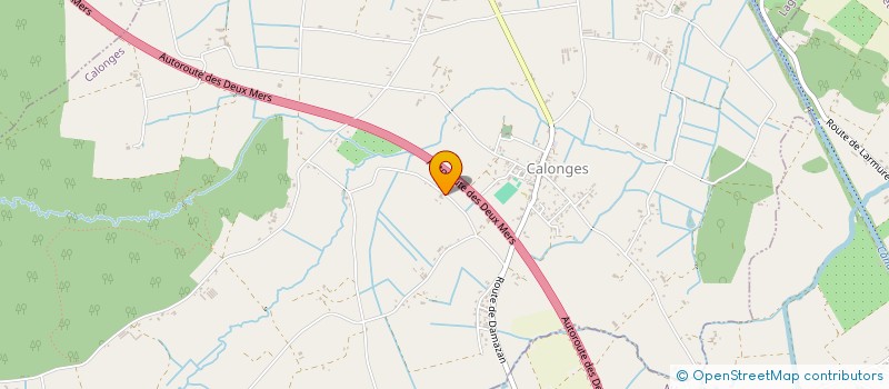 localisation de l'entreprise JANNAT  CALONGES