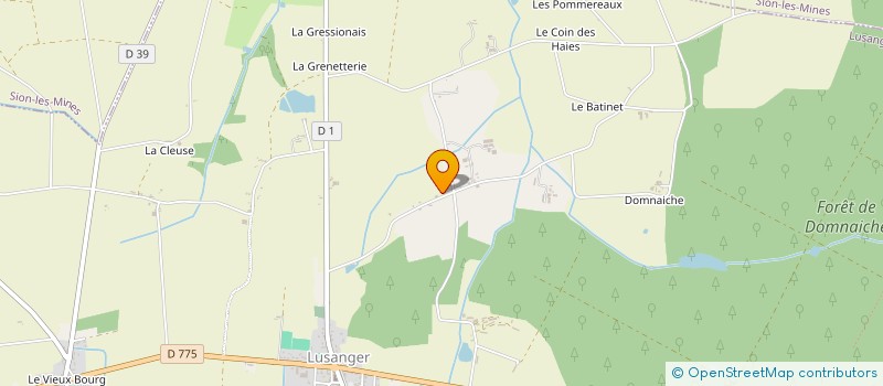 localisation de l'entreprise JANNAULT à LUSANGER