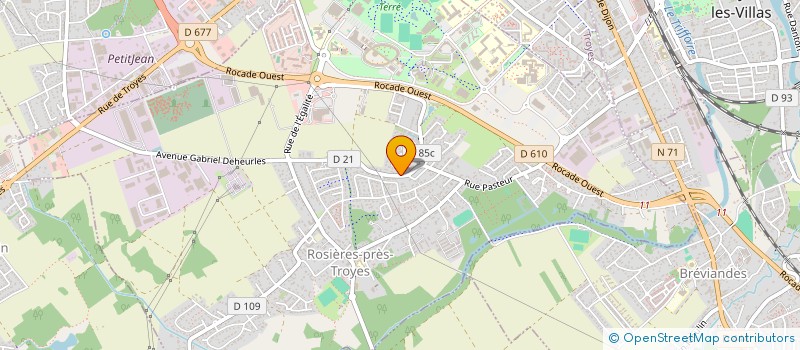 localisation de l'entreprise JANNE  ROSIERES-PRES-TROYES