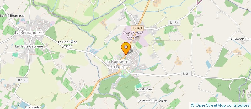 localisation de l'entreprise JANNEAU LOGISTIQUE à LE LOROUX-BOTTEREAU