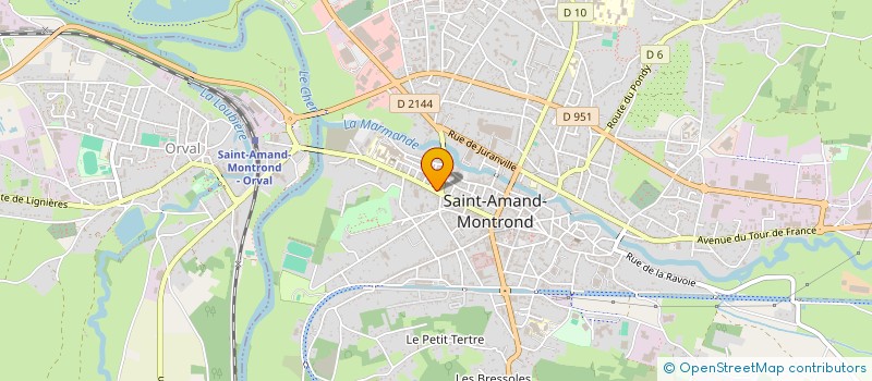 localisation de l'entreprise JANNET-CROIX  SAINT-AMAND-MONTROND