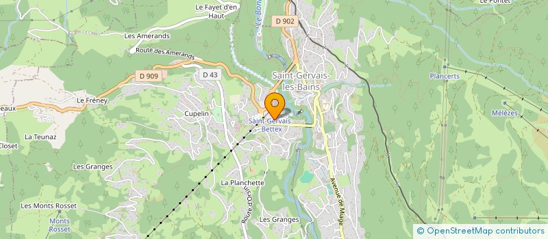 localisation de l'entreprise JANNETT GLISSE à SAINT-GERVAIS-LES-BAINS