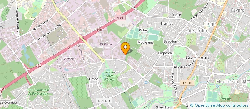 localisation de l'entreprise JANNING PRO SERVICES à GRADIGNAN