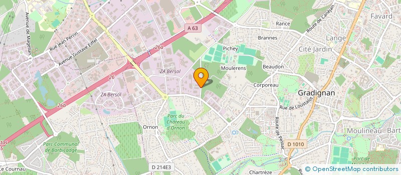 localisation de l'entreprise JANNING SERVICES à GRADIGNAN