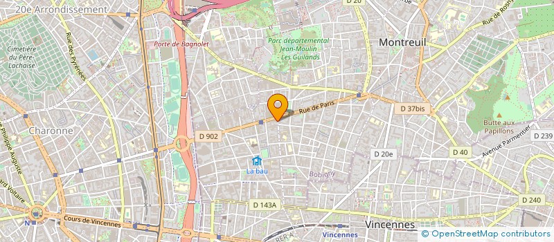 localisation de l'entreprise JANO à MONTREUIL
