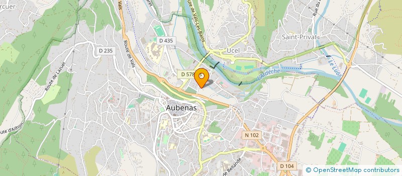 localisation de l'entreprise JANO  AUBENAS