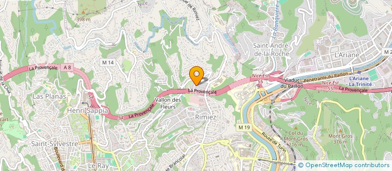 localisation de l'entreprise JANO  NICE