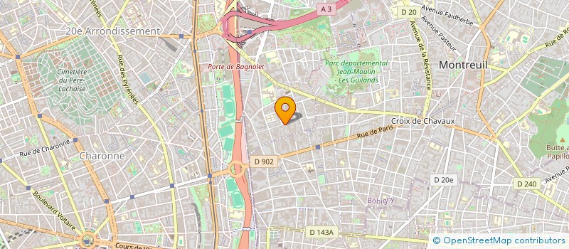 localisation de l'entreprise JANOBAT à BAGNOLET