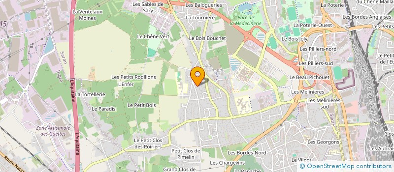 localisation de l'entreprise JANOC  SARAN