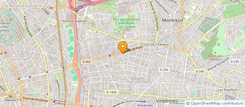 localisation de l'entreprise JANOS SARL à MONTREUIL